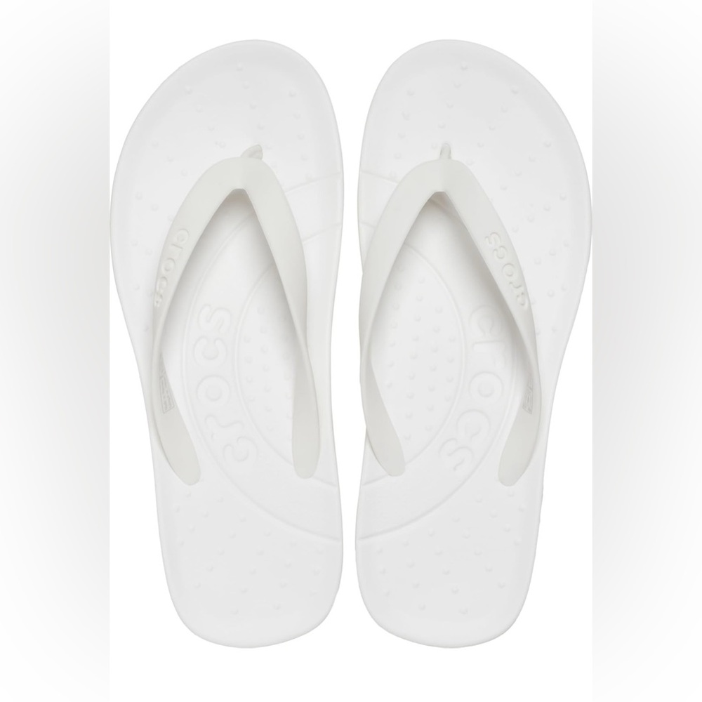 Crocs chawaii flip WHI
🌺NWT🌺 Crocs Flip Flops Sz 12 white